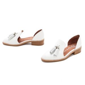 Jeffrey Campbell Open Case Leather D’Orsay Loafers